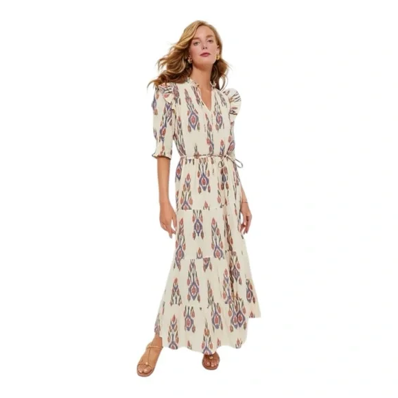 Oliphant | Dresses | Tuckernuck Oliphant Sanford Cream Cinched Pintuck Maxi  Dress Size Small | Poshmark